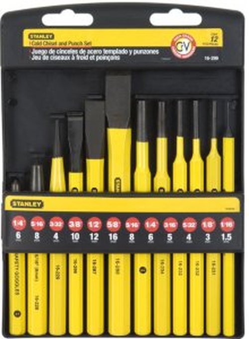 Cold chisel and dowel set 12 pcs Stanley