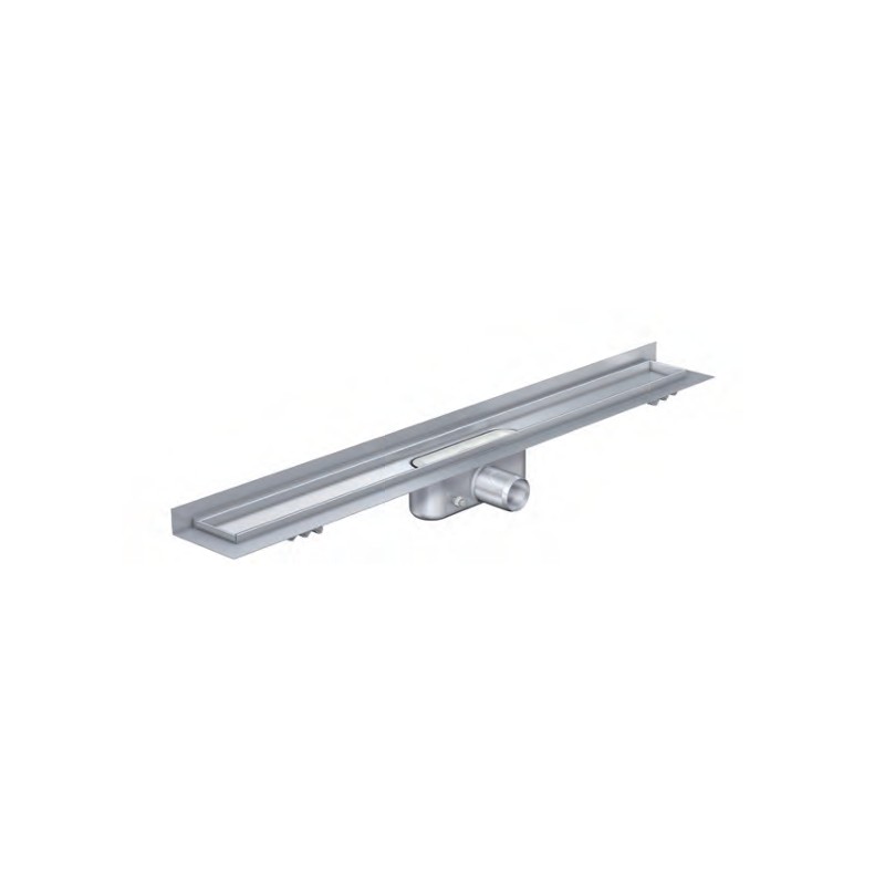 Douchegoot 70x885 laag met plint en flens