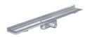 Douchegoot 70x885 laag met plint en flens