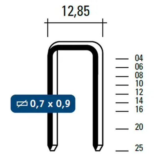 Nietjes 25mm 8025CNK (5000st)