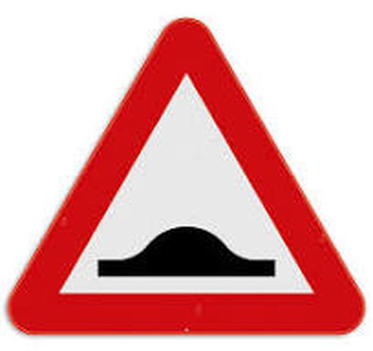Verkeersbord A14 gevaarsbord verhoogde inrichting SB250 Z700 