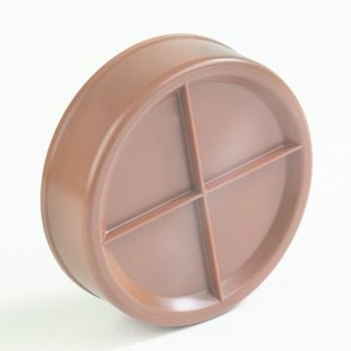 PVC afsluitkap dia 315 roodbruin  