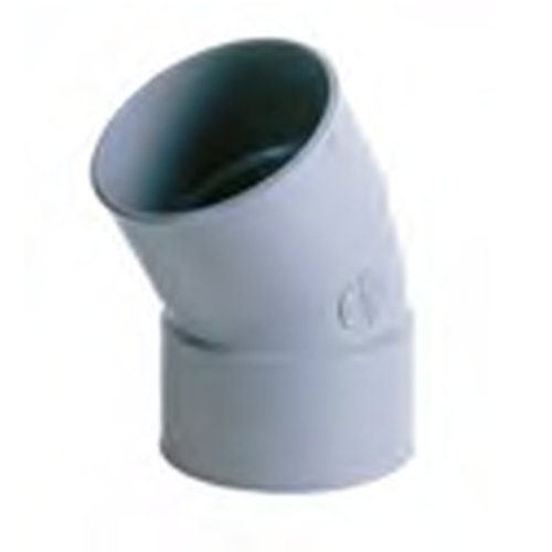 Kolanko PVC śr. 80 30° 2xM szare