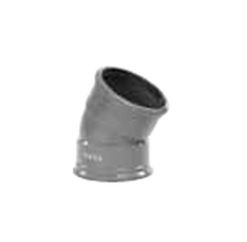 PVC bocht dia 125 30° 2xM grijs benor SN4 