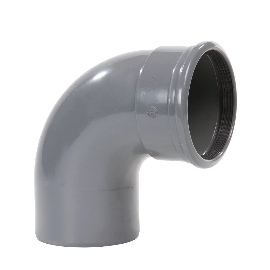 Coude PVC dia 160 87° MSp gris benor SN4