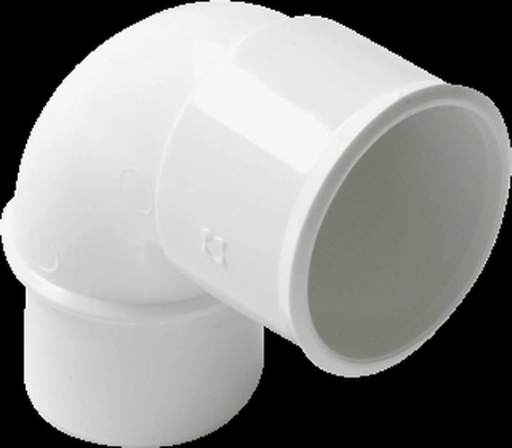PVC bend dia 32 87° MSp white san