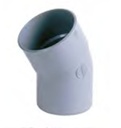 Kolanko PVC śr. 50 30° MSp szare