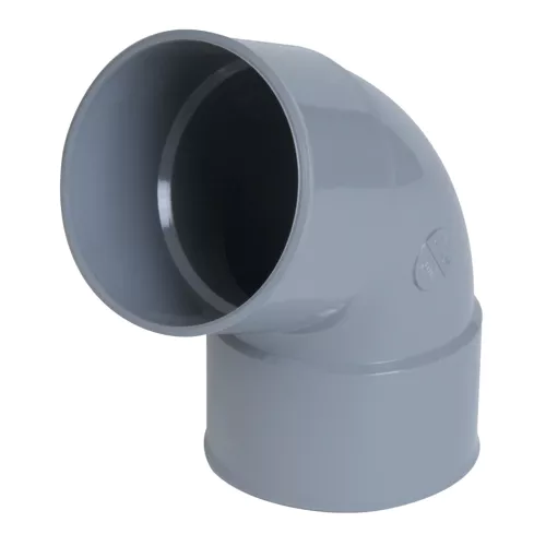 Kolanko PVC śr. 50 67° 2xM szare