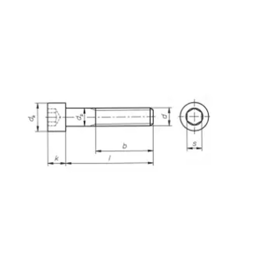 BZK-Bout M5x30 RVS A2 DIN912