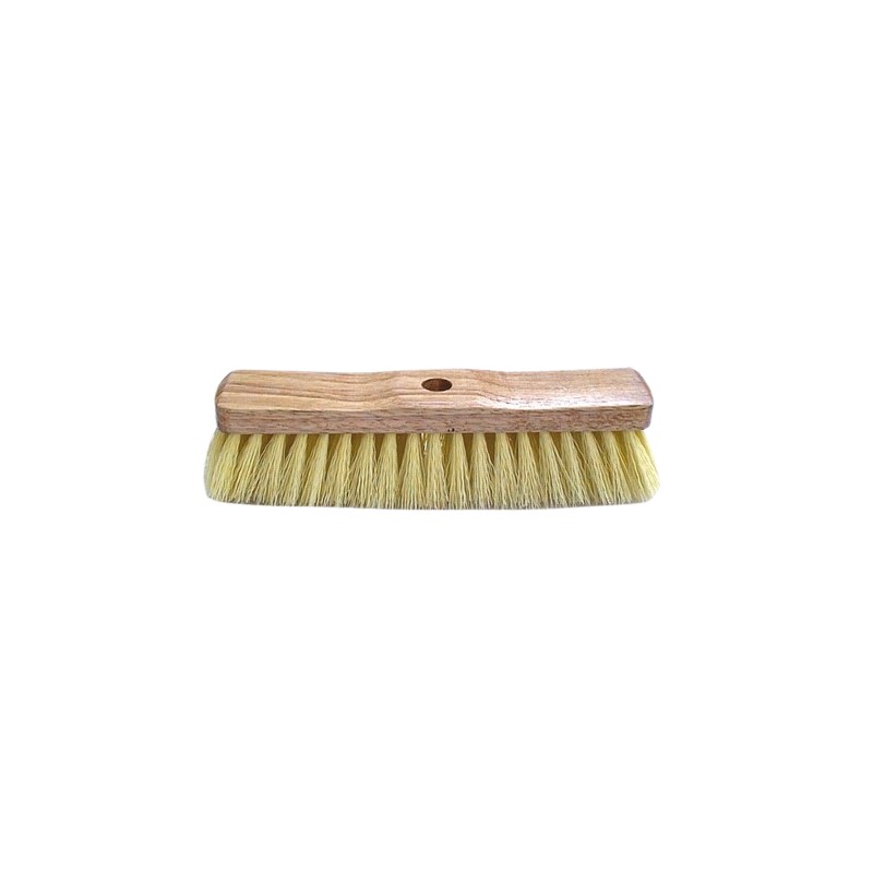 Brosse balai tapis pur polyprof laqué naturel