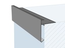 Alu dakrand standaard 60x64mm geannodiseerd l=2.5m