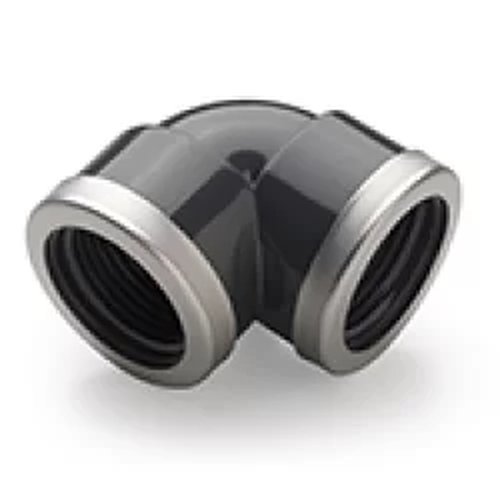 PVC druk bocht 1" met inox ring (40st/doos)