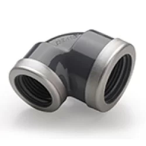 PVC pressure elbow 3/4" x 1/2" with stainless steel ring (90pcs/box)