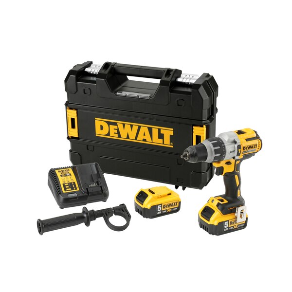 18V XR Brushless XRP Schraubendreher/Hammerbohrer mit 2x 5,0 Ah im TSTAK-Koffer