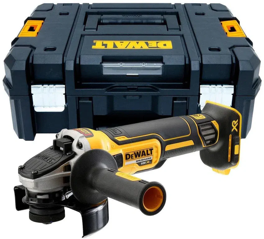 18V 125mm Brushless Angle Grinder with Slide Switch (without batteries and charger in TSTAK)