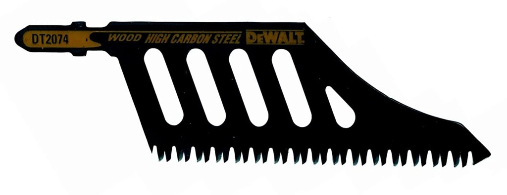 Brzeszczot do wyrzynarki HCS do cięcia krawędzi lub przeszkód w drewnie <65 mm, 118x91x2,5 mm, (T142HB)