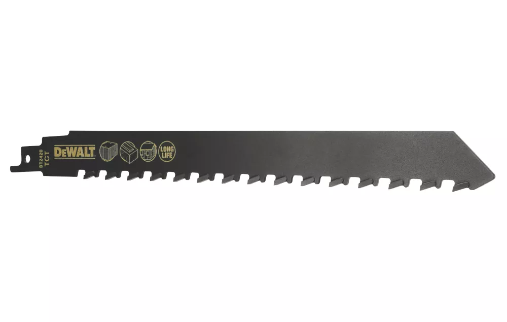 Reciprocating saw blade HM 240x12.7mm, Cellular concrete/brick/fiber cement panels - S1543HM