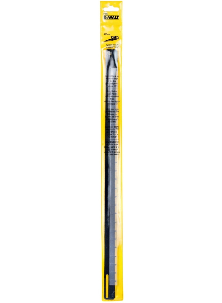 Counter-cutting saw blade HM, 425mm working length for Poroton class 12 (DW393/DW394)