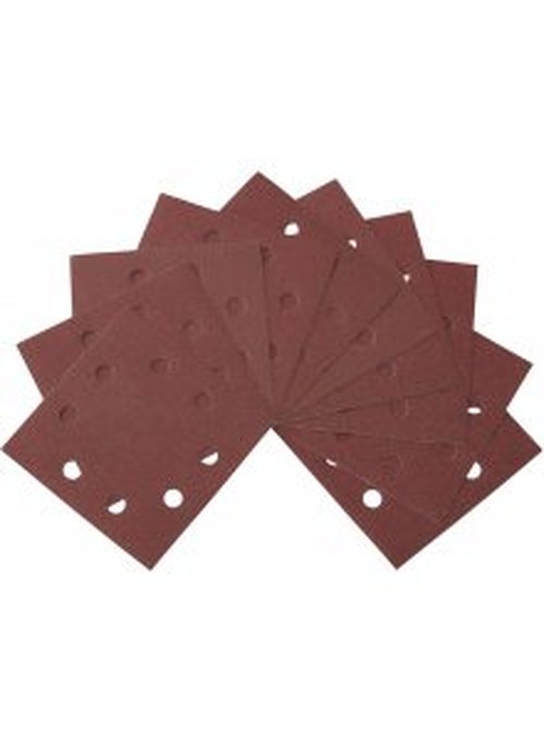 Papier ścierny 1/4, 115x115mm, perforowany, rzep, K240 (10szt)