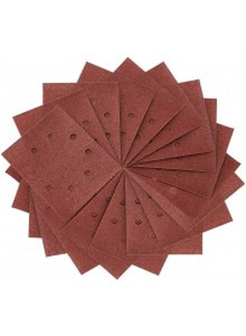 Sandpaper 1/4, 115x115mm, perforated, velcro, K180 (25pcs)