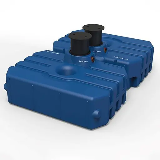 Regenwassertank Easyrain 6000l flach mit Teleskopschacht (265x378x105)