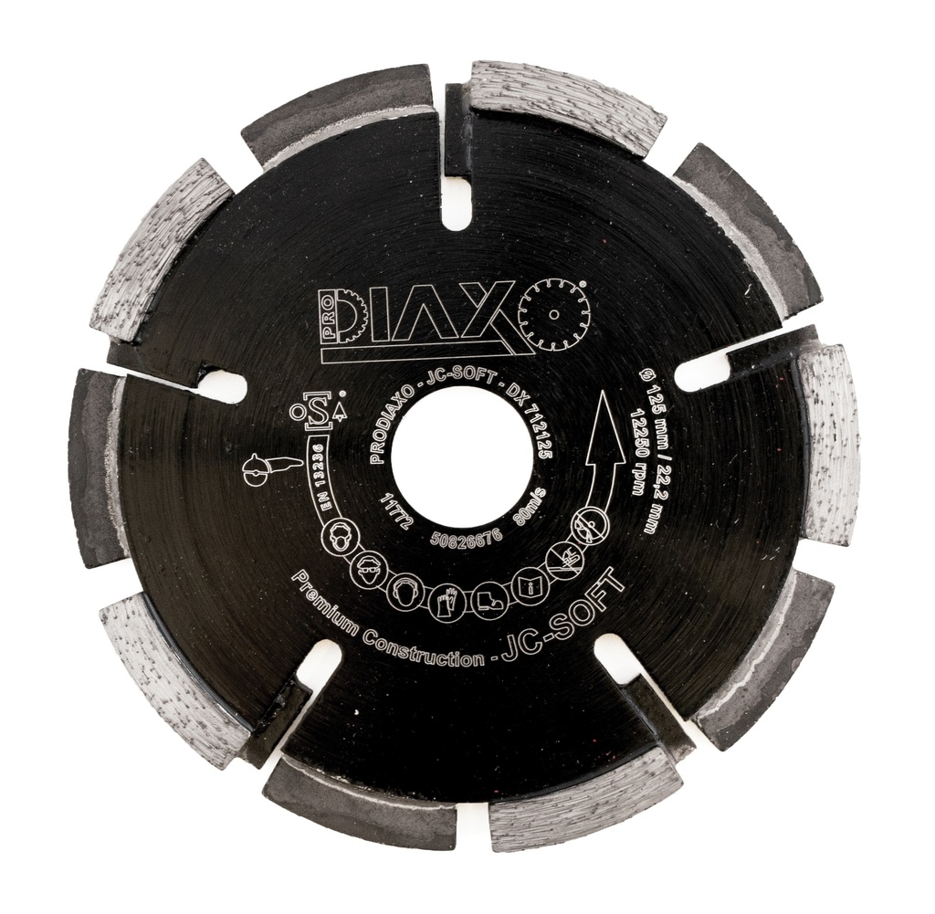 Diamond disc dia 125 for joints SOFT