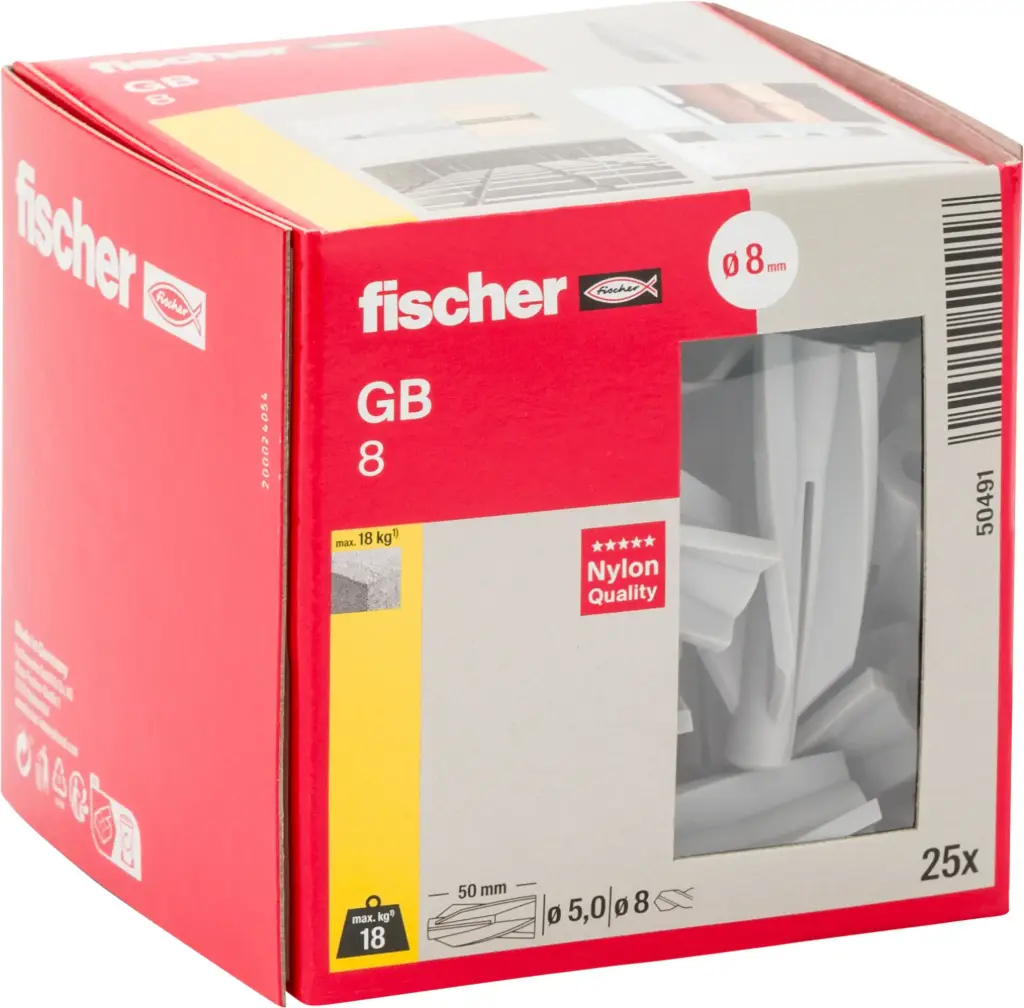 Fischer ytonplug GB08  (prijs/100st)  (25st/doos)