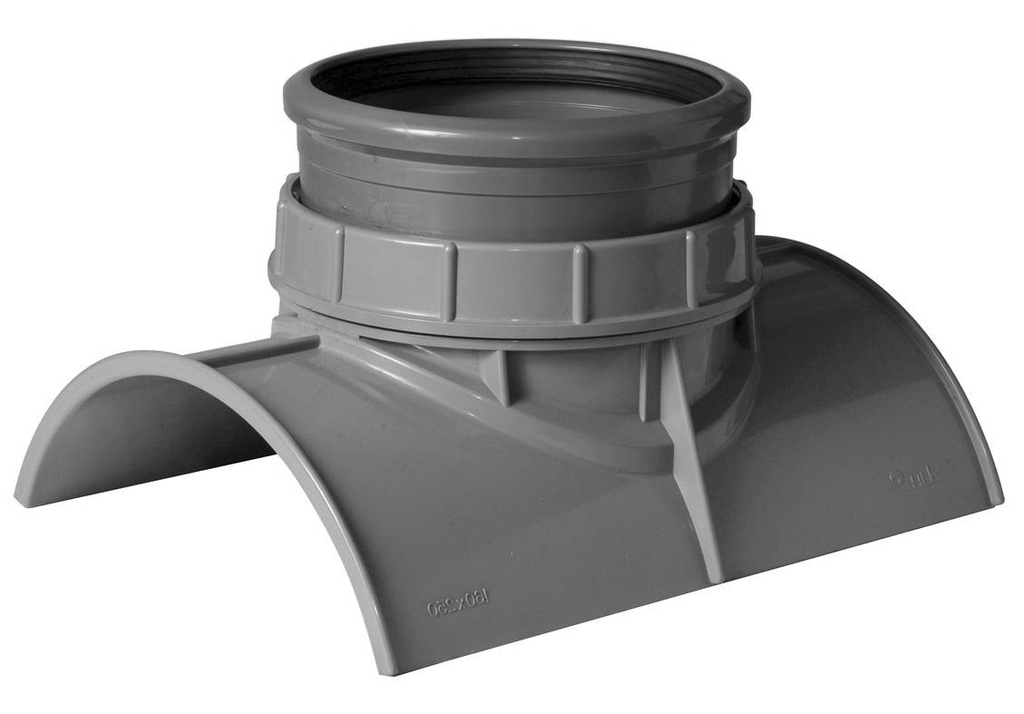 Click-in inlet 250/160 87° grey benor SN8