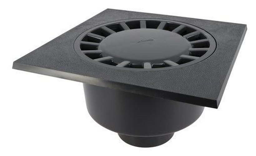 Clock siphon 30x30 dark gray Nicoll