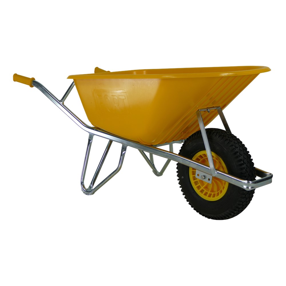 Wheelbarrow yellow 100l reinforced bin Altrad Fort