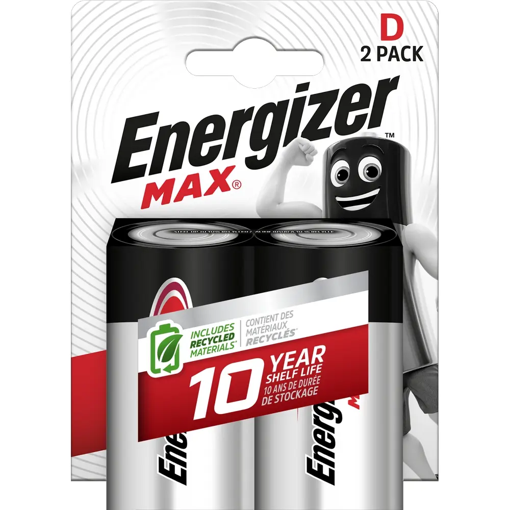 Battery energizer MAX LR20 D BL2 