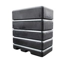 Réservoir de stockage hors sol 4000l avec bande en acier (1950x1050x2100) 240kg UV