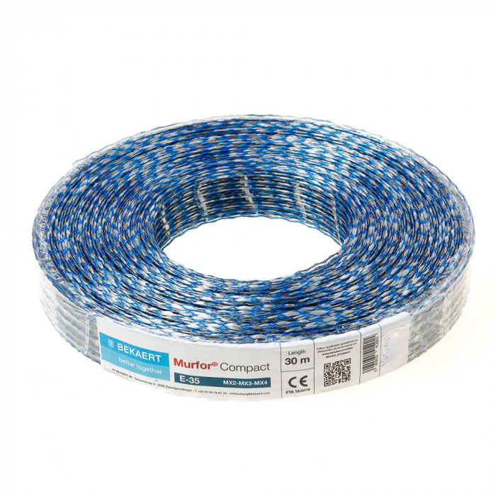 Murfor compact E - 35mm - 30m/rol   INOX (6st/doos)