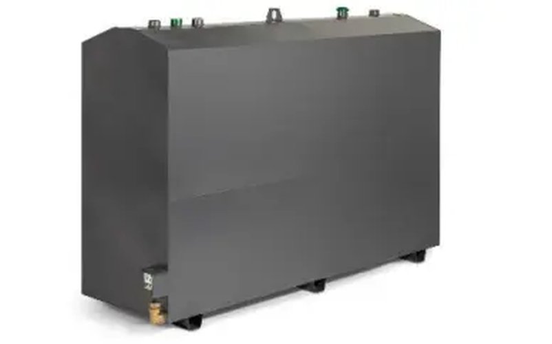 Double-walled above ground prism metal storage tank 3000l