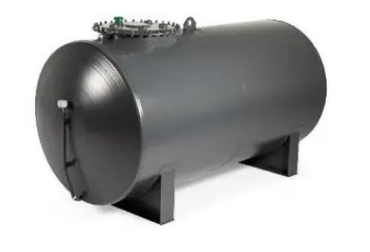 Above ground double-walled round storage tank 4000l