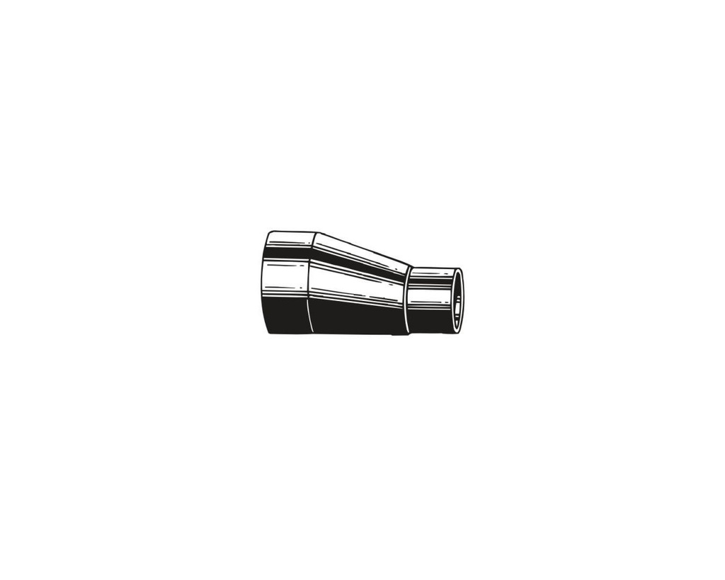 Adaptateur de vidange PE Long 200x125 Exc 2x spigot BENOR