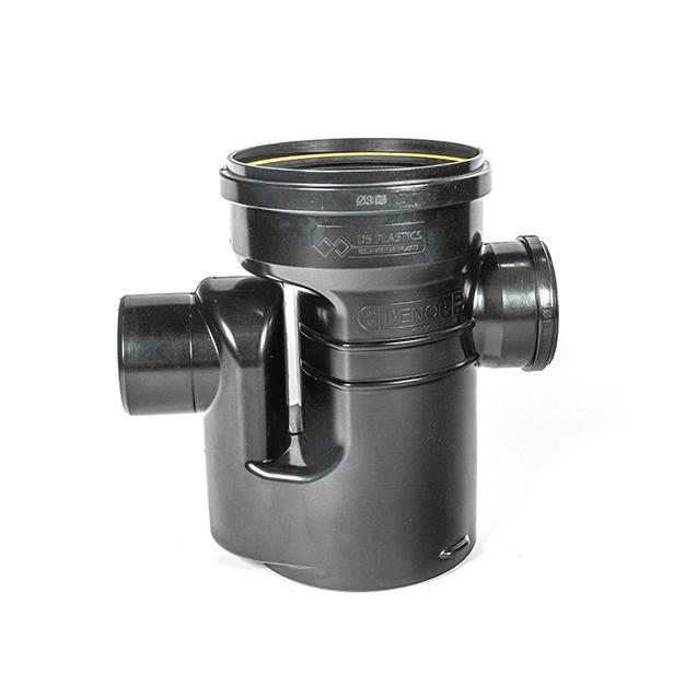 Puisard en PE dia 315 1x160 1x160 siphon avec collier