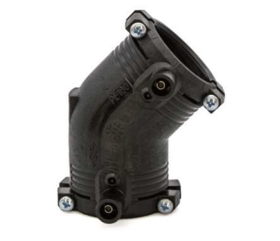 PE coude électrofusion sous pression dia 32mm 45° SDR11 PN16