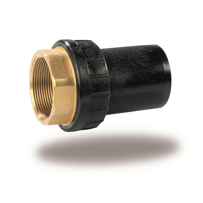Pièce de transition de pression PE 50x6/4 » VL SDR11 PN16 PE/cuivre