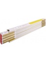Pleatimeter stabila blanc/jaune 2m