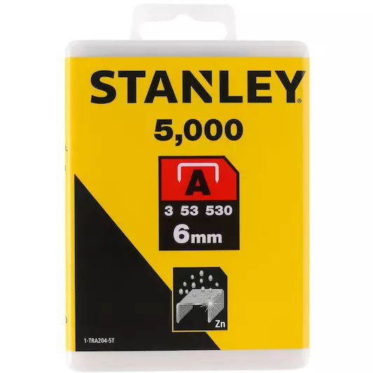Zszywki Stanley 6mm typ A - 5000 szt