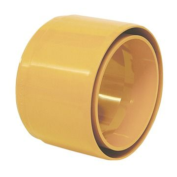 Overgang pvc/grés 110/136 in mofeind roodbruin  