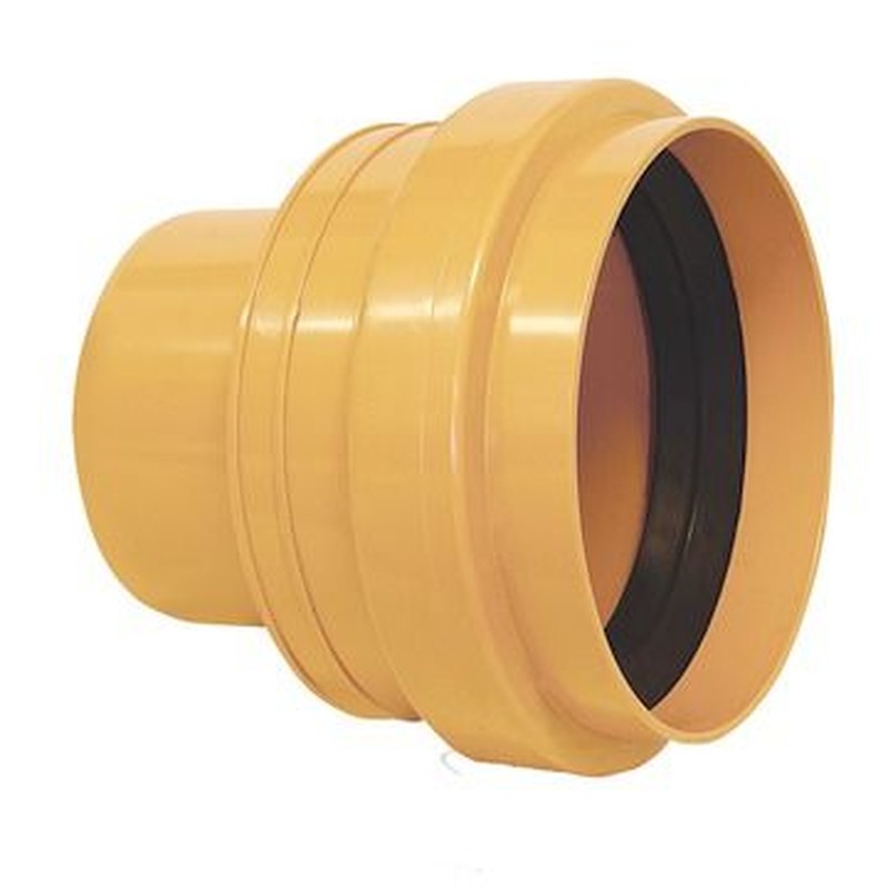 PVC/grés transition 125/163 rouge brun