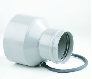 PVC/grés Übergang 160/206mm grau