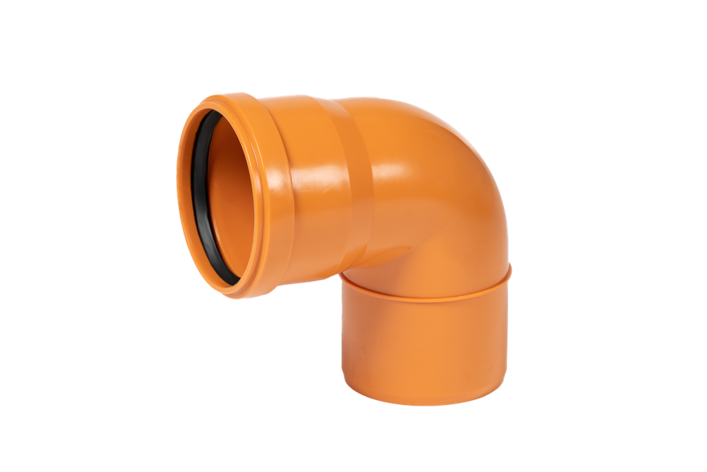 PP Kolanko rury kanalizacyjnej śr. 200mm 87° Msp czerwono brązowe benor SN8