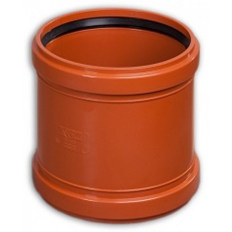 PP rura kanalizacyjna kielichowa śr. 250mm czerwono brązowa benor SN8