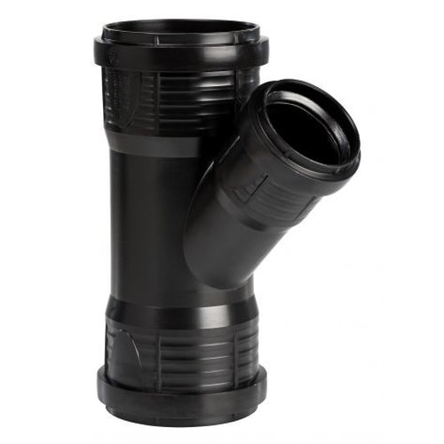 PP sanitary T-piece dia 75 45° 3xM