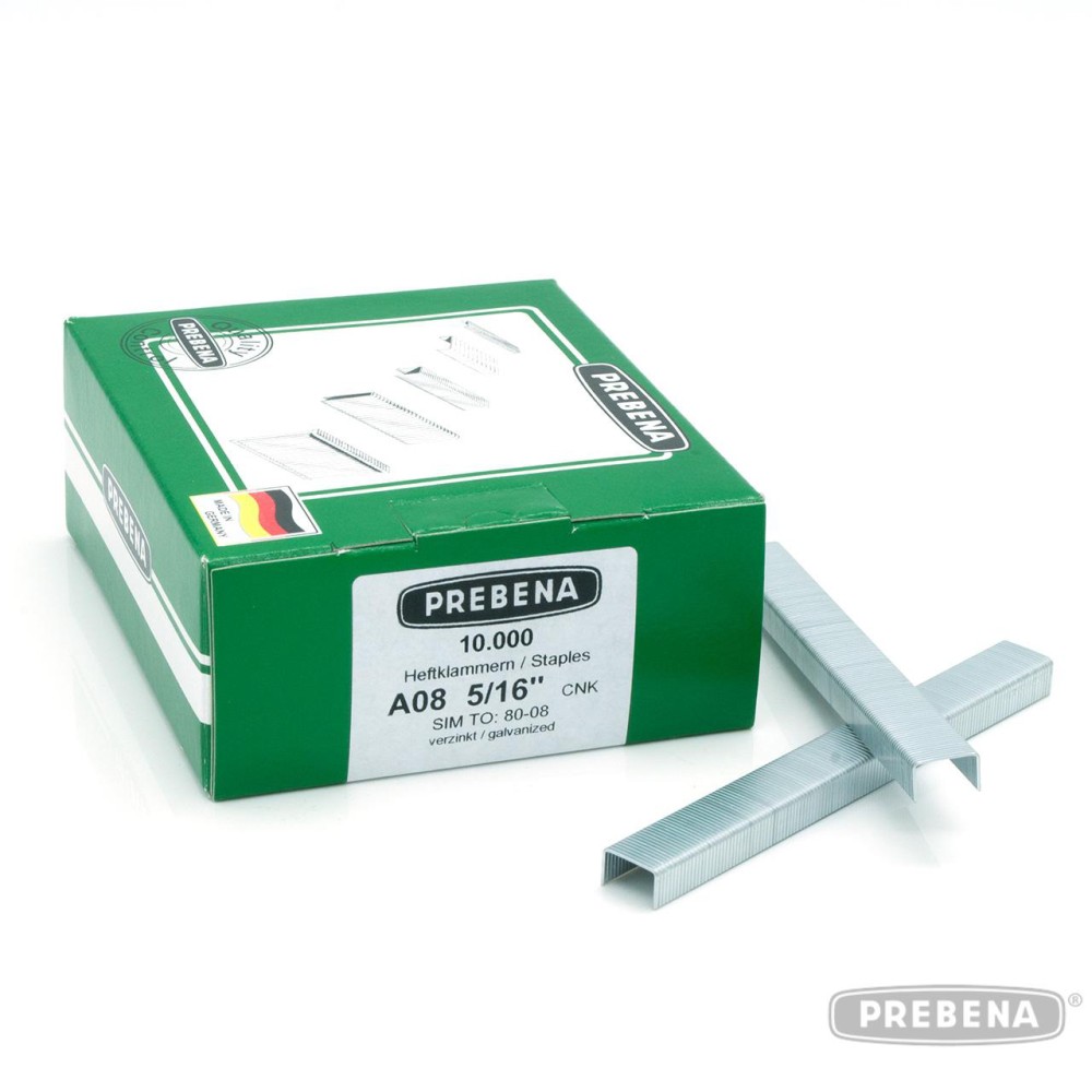 Heftklammern prebena Typ A 8mm 10000Stk/Karton