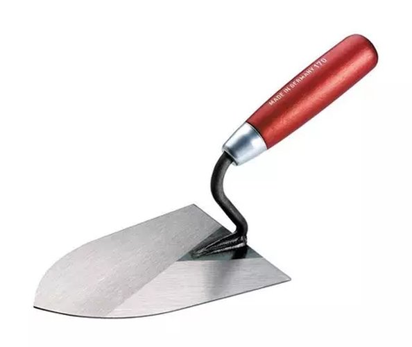 Stuckateurkelle mit flexiblem Blatt Schwanenhals 16 cm