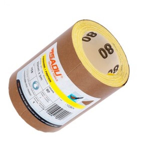 Papier ścierny 115 mm x 5 m K060 - żółty